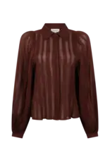 Aaiko Rose Stripes Blouse - Spicy Chocolade