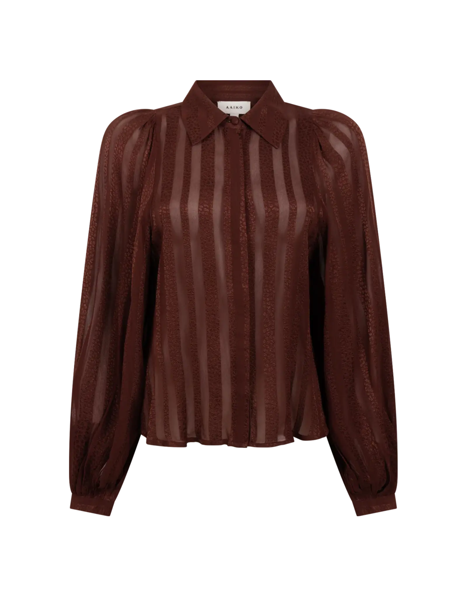 Aaiko Rose Stripes Blouse - Spicy Chocolade