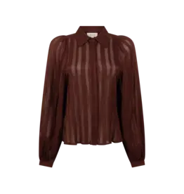 Aaiko Rose Stripes Blouse - Spicy Chocolade