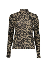 Geisha Top Mesh Animal - Sand/Brown