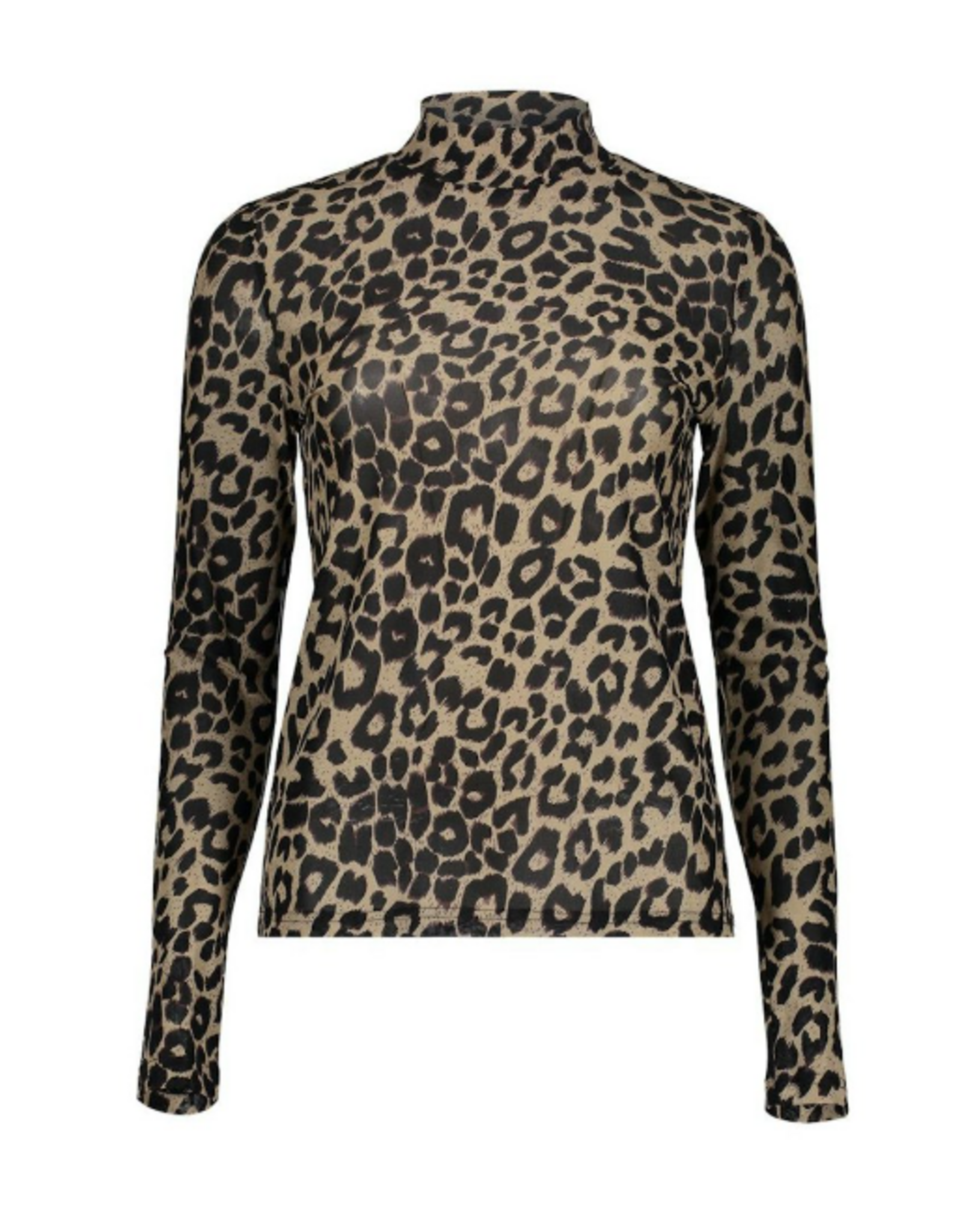 Geisha Top Mesh Animal - Sand/Brown