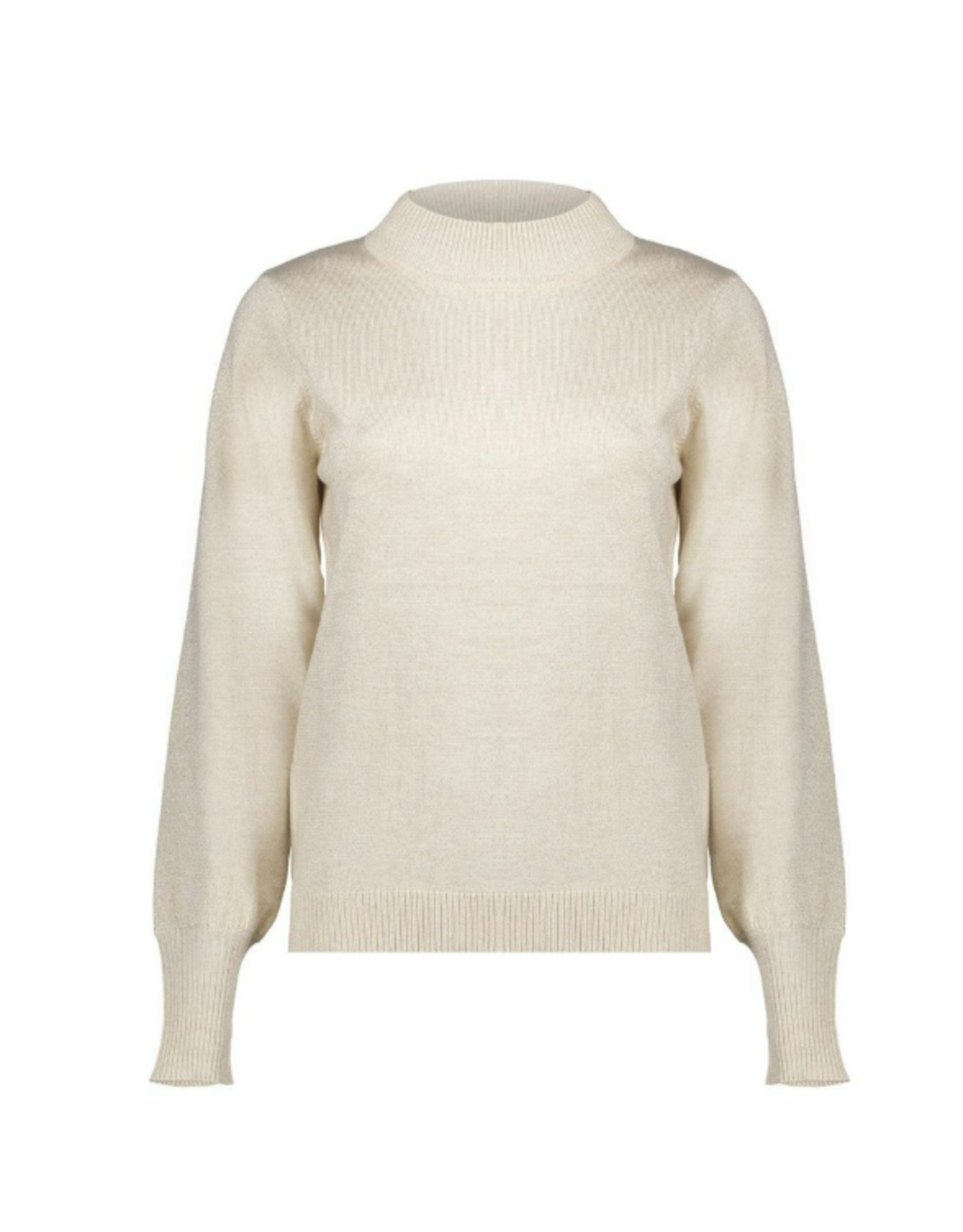 Geisha Pullover Basic Turtle Lurex - Off-White/Gold