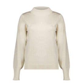 Geisha Pullover Basic Turtle Lurex - Off-White/Gold