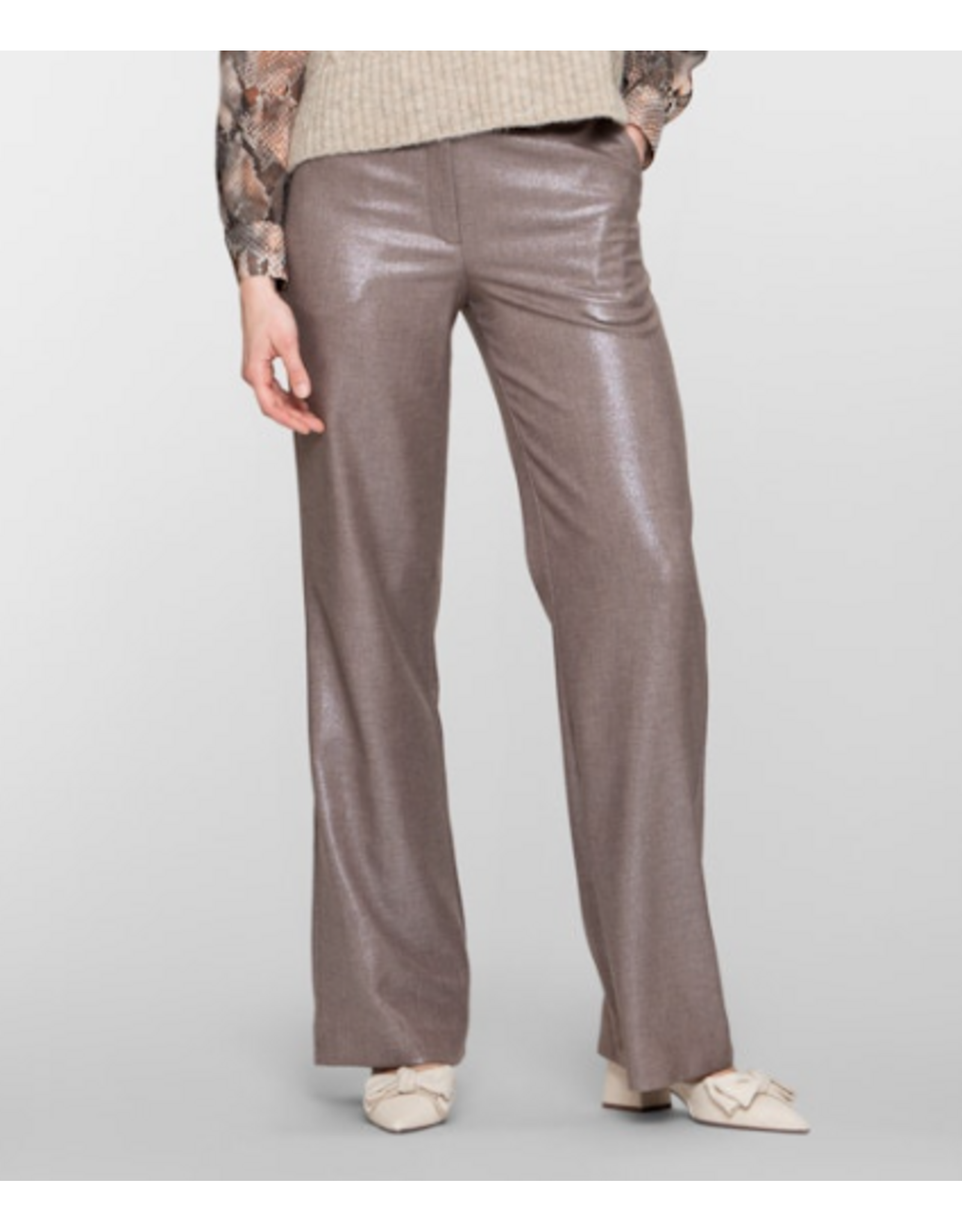 Geisha Pants - Taupe/Silver