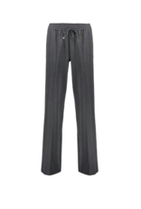 Geisha Pants Flair + Piping - Mid Grey/Black