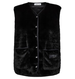 Haute L'amitié New fur tech vest - Black