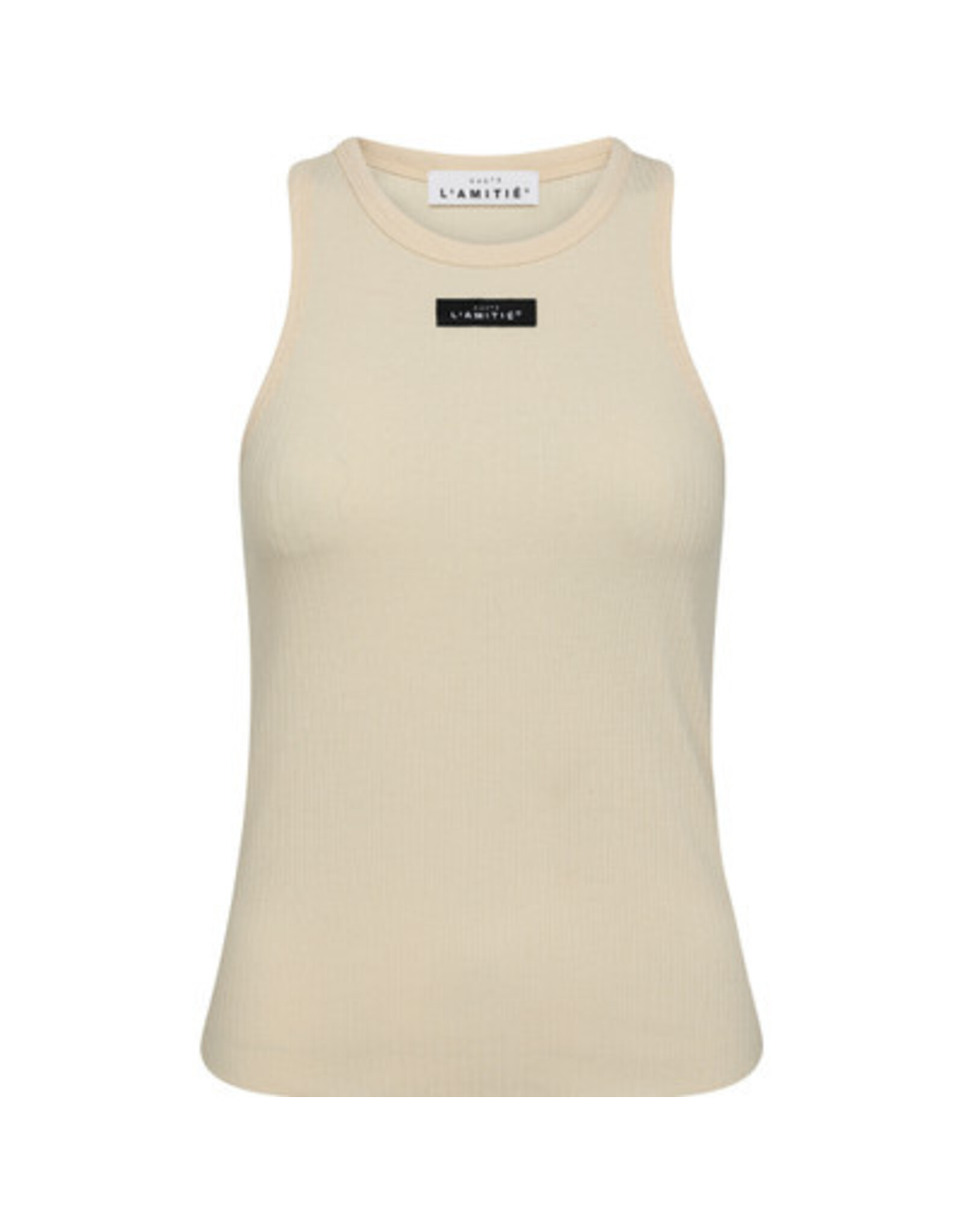 Haute L'amitié Rib Badge Tank - Almond