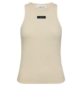 Haute L'amitié Rib Badge Tank - Almond