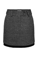 Haute L'amitié Herring Sequins Crop Skirt- Black