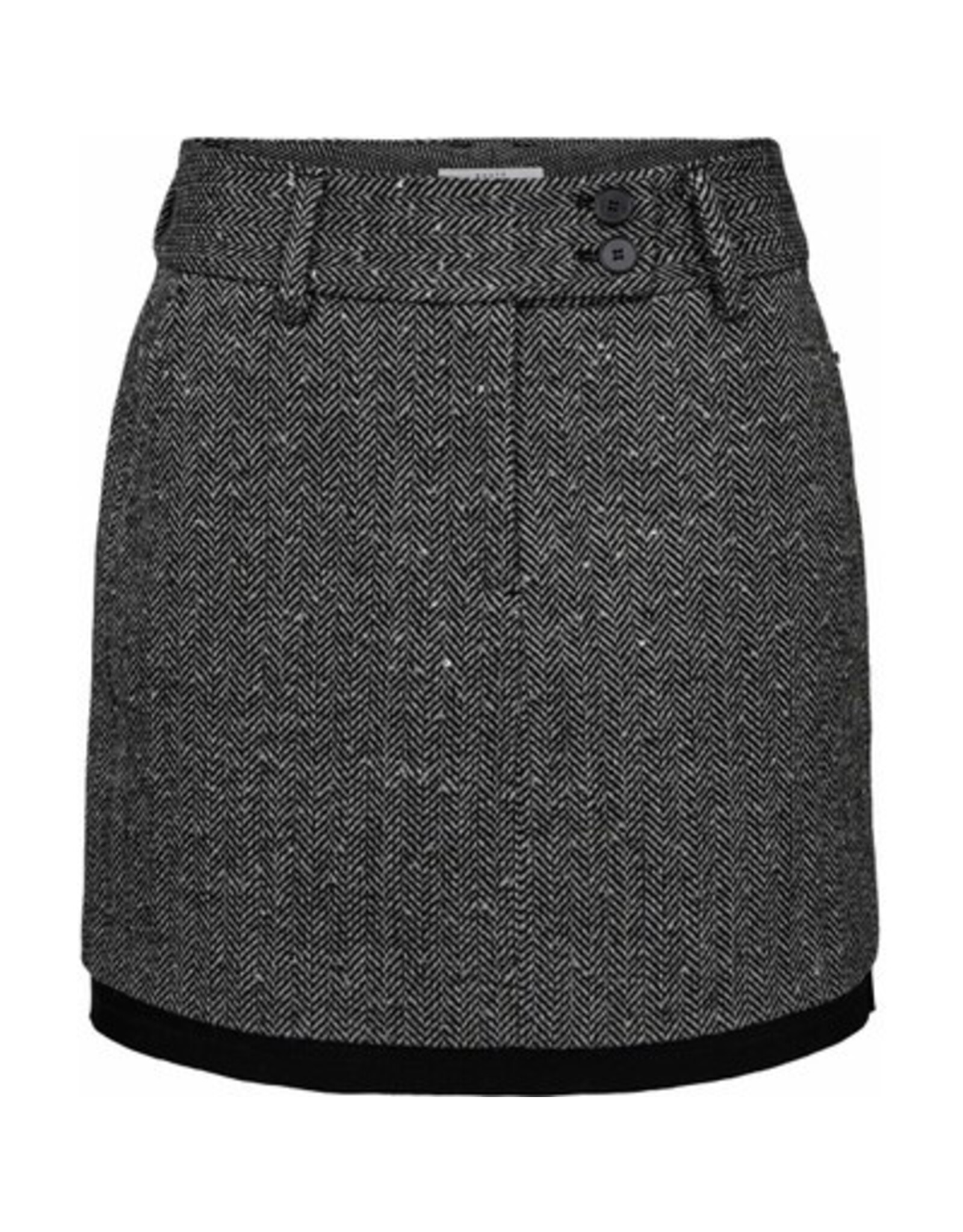 Haute L'amitié Herring Sequins Crop Skirt- Black