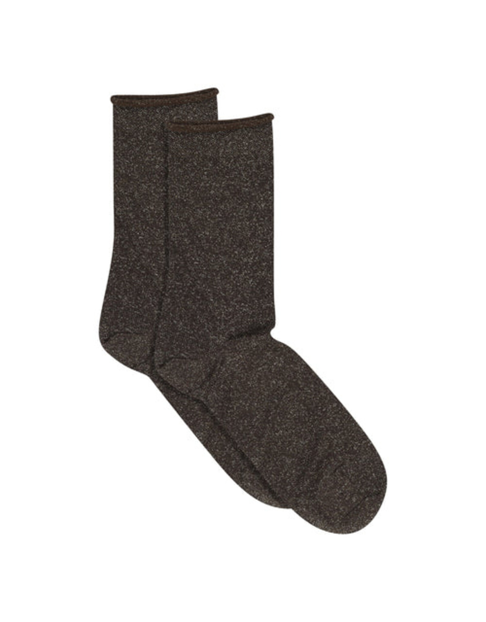 MP Denmark Lucinda glitter socks - Dark Brown