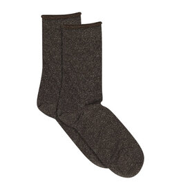 MP Denmark Lucinda glitter socks - Dark Brown
