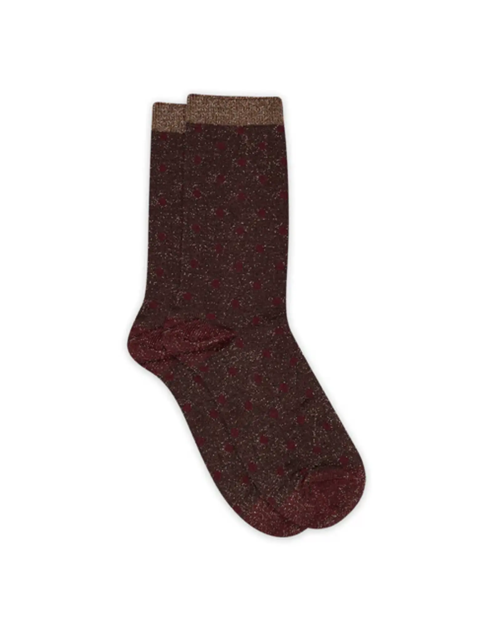 MP Denmark Donna glitter socks - Hot Chocolade