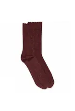 MP Denmark Julia glitter socks - Wine red