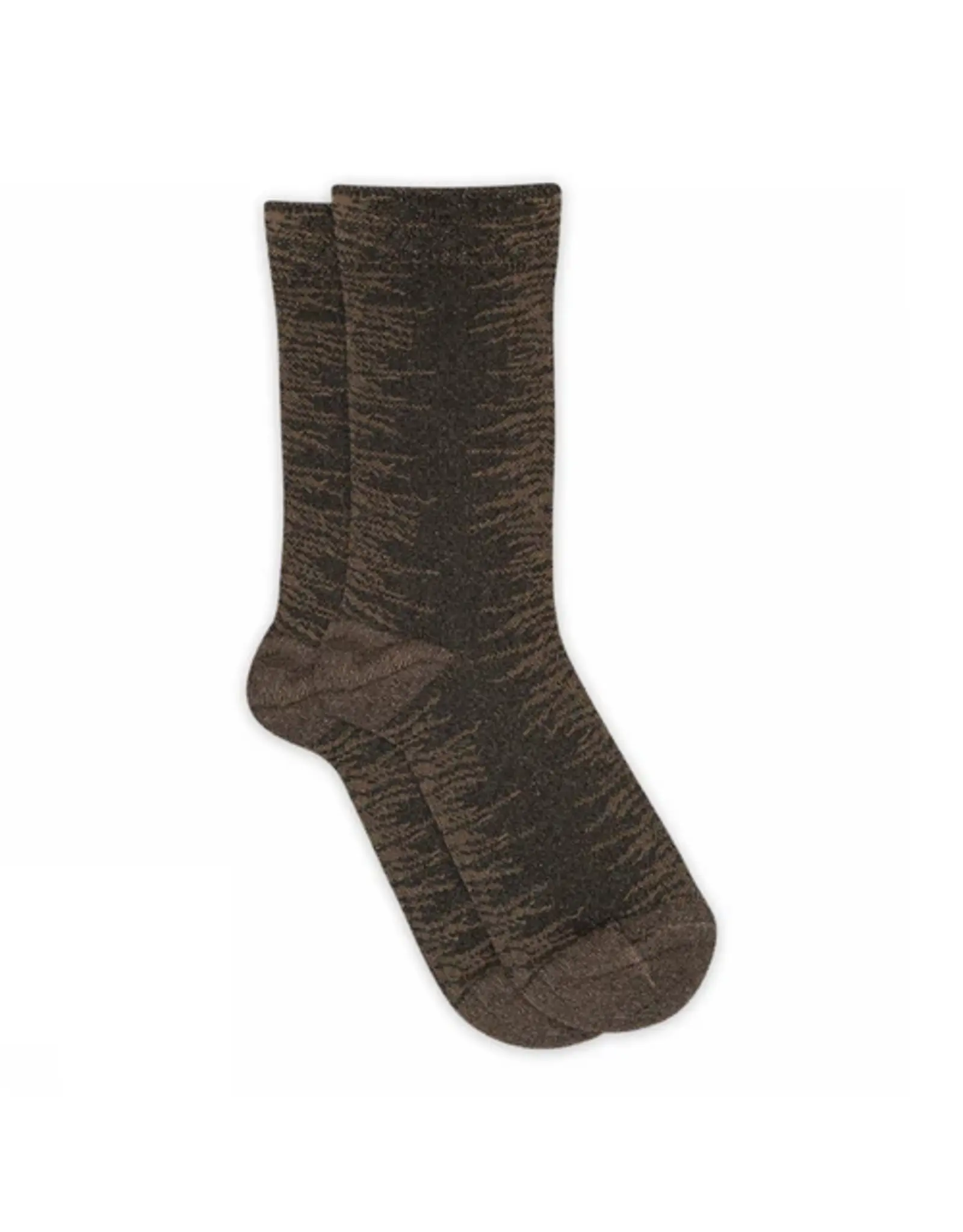 MP Denmark Ulla glitter socks - Dark brown