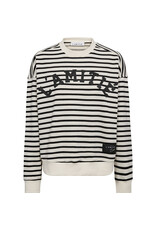 Haute L'amitié Stripe Logo Sweat - Offwhite/Black