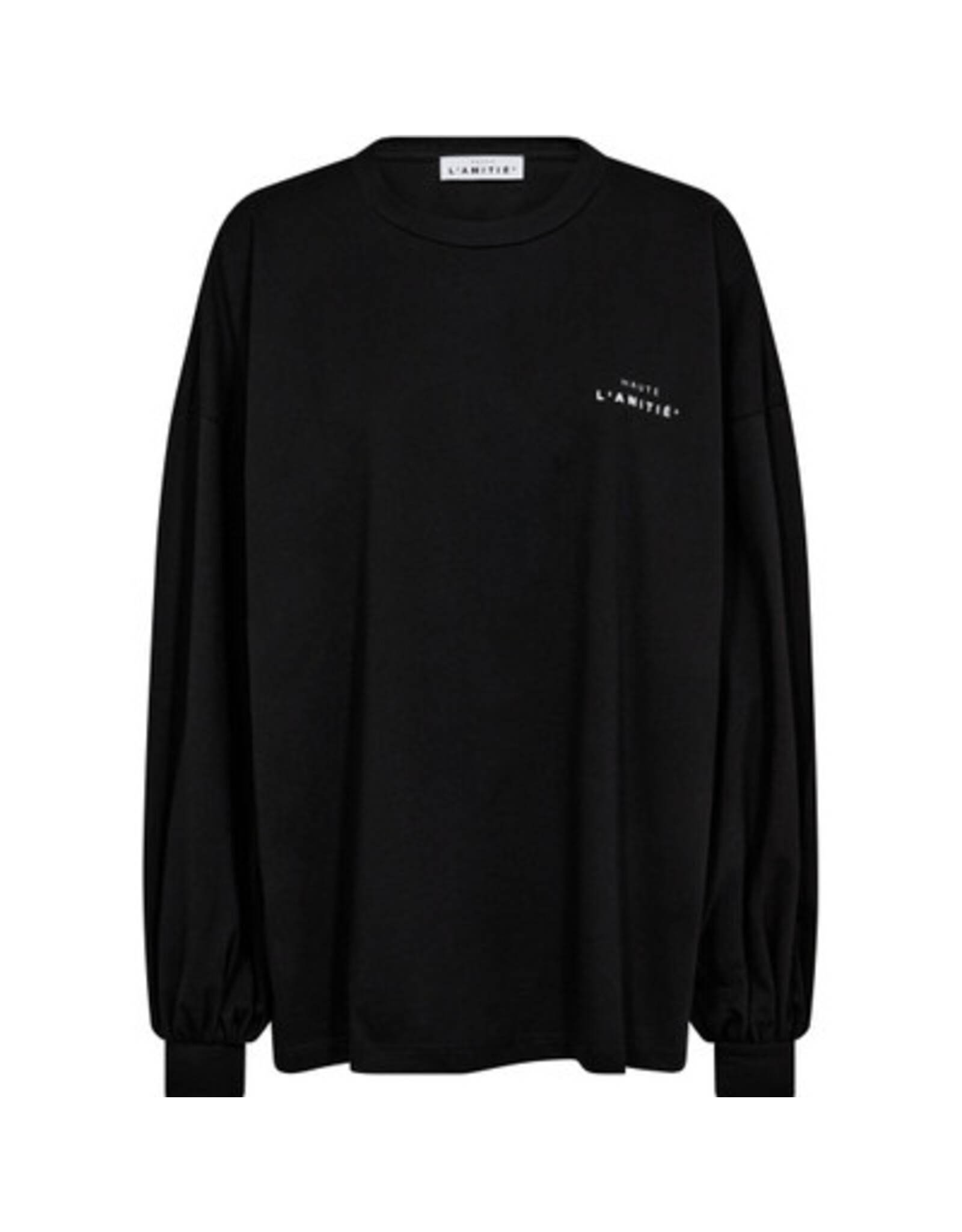 Haute L'amitié Crew Neck Tee - Black