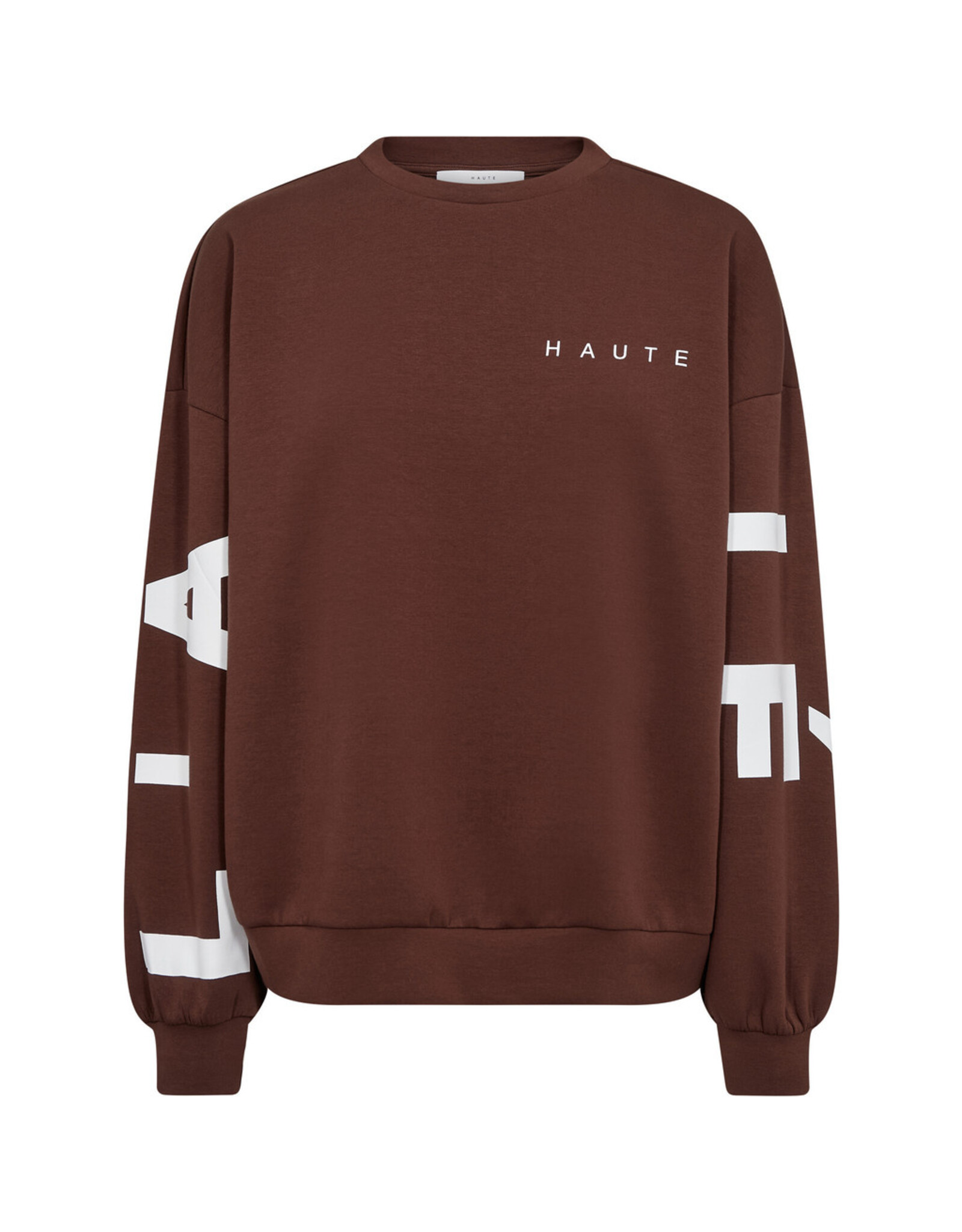 Haute L'amitié Maxi Split Logo Sweat - Mocca