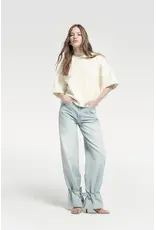 Homage Tailored Straight jeans with knot detail - Light Vintage