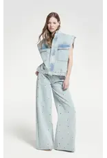 Homage Palazzo Jeans with eyelets - Vintage Blue