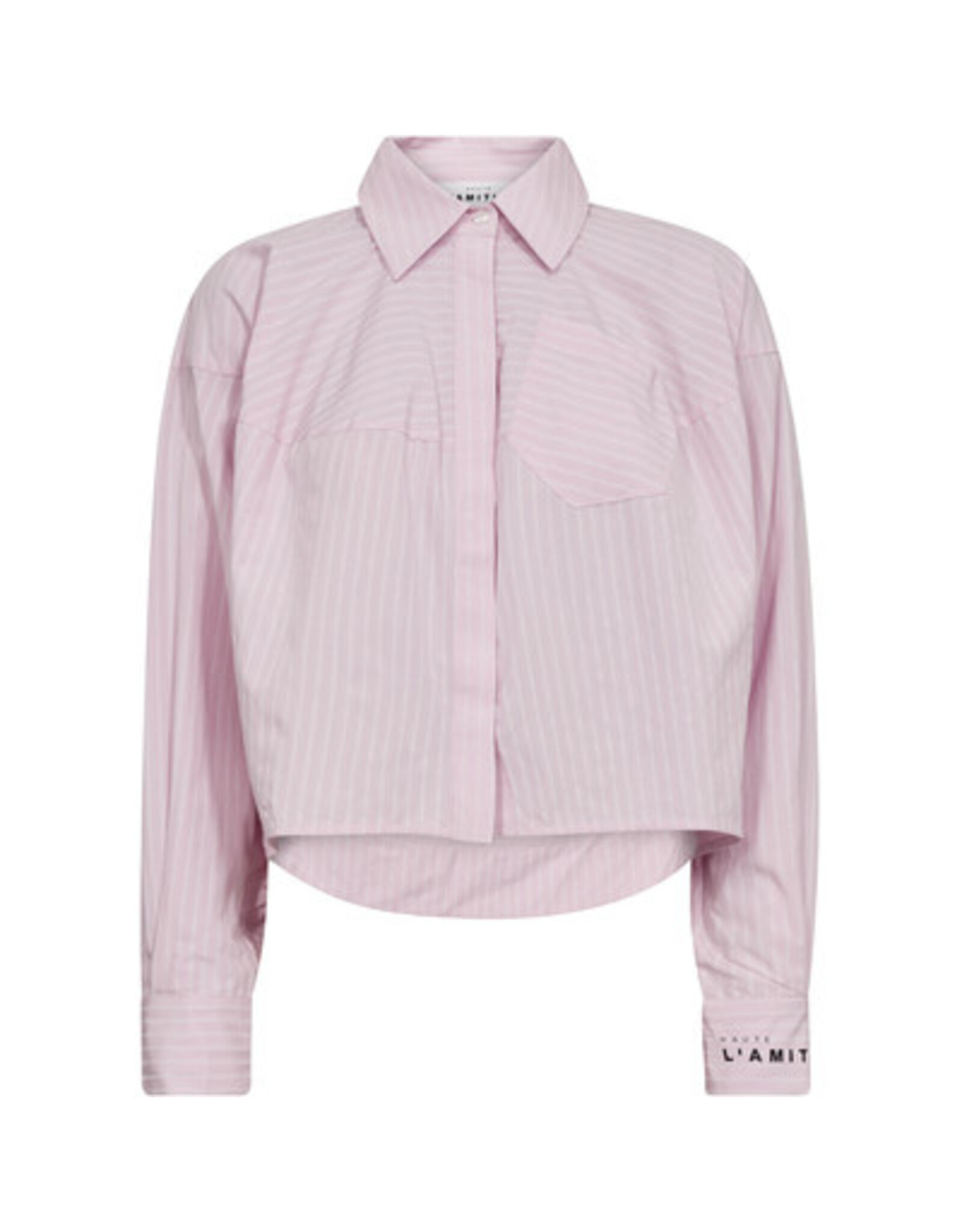 Haute L'amitié Sophie Rose Stripe Shirt - Iced Rose