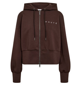 Haute L'amitié Maxi Split Zip Hoodie - Mocca