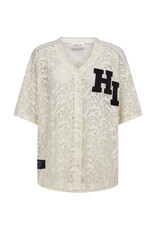 Haute L'amitié Court Lace Tee - Pearl