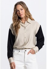 Jansen Otja Blouse  - Black/Clay