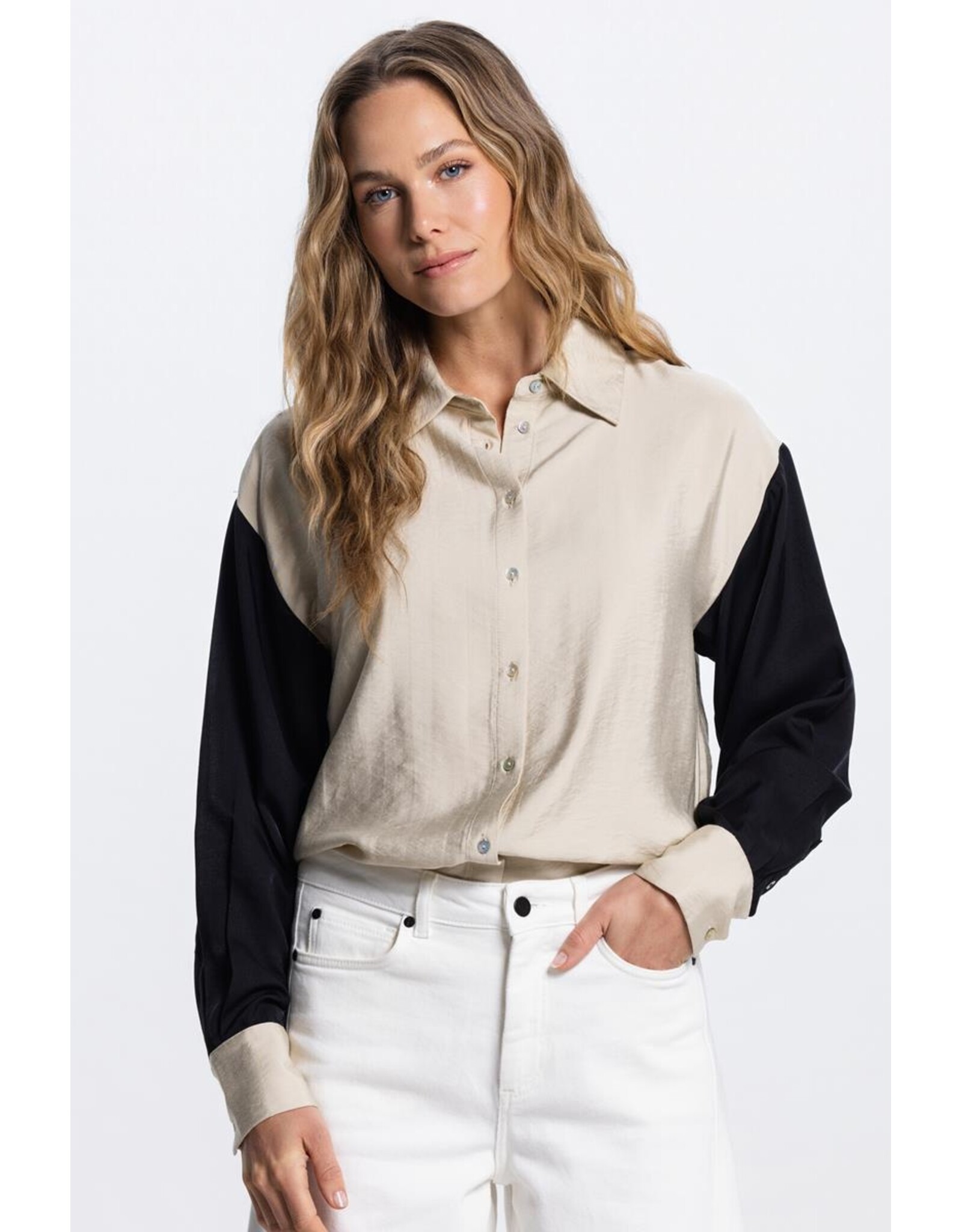 Jansen Otja Blouse  - Black/Clay