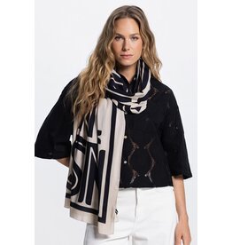 Jansen Scarf Printed - Black