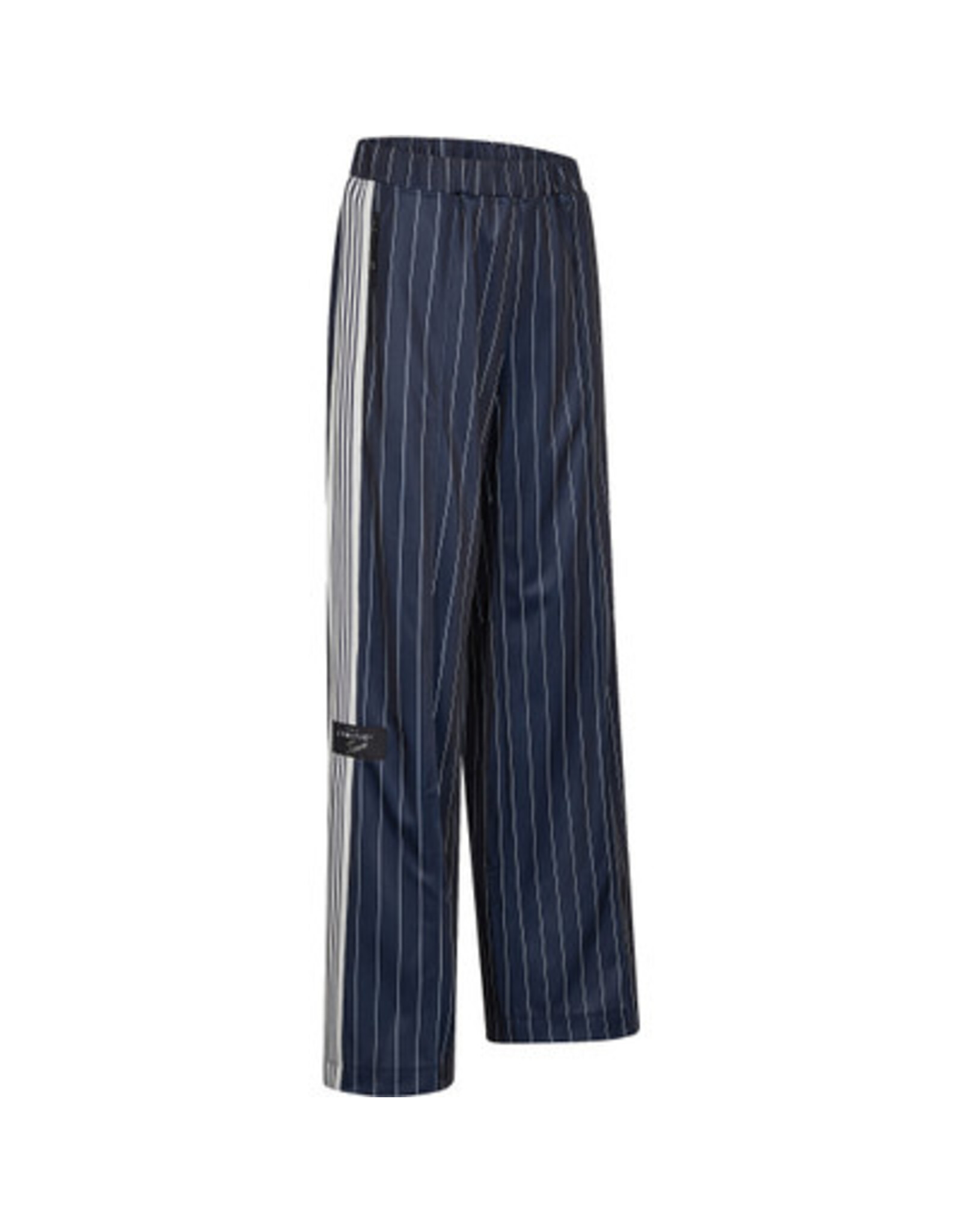 Haute L'amitié Baggy Pin Stripe Track Tall Pants - Navy