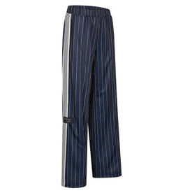 Haute L'amitié Baggy Pin Stripe Track Tall Pants - Navy