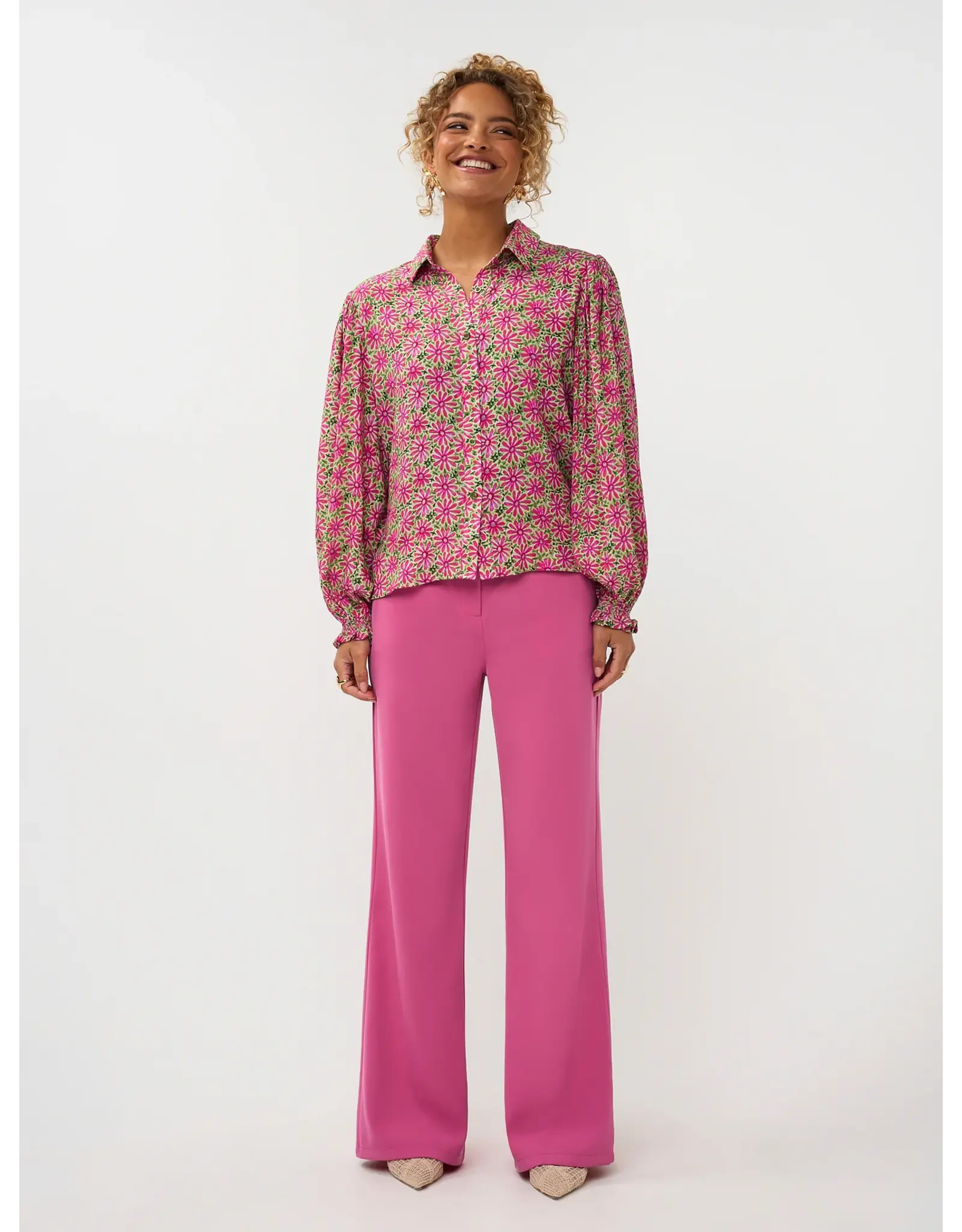 Ydence Blouse Alyssa - Pink Flower