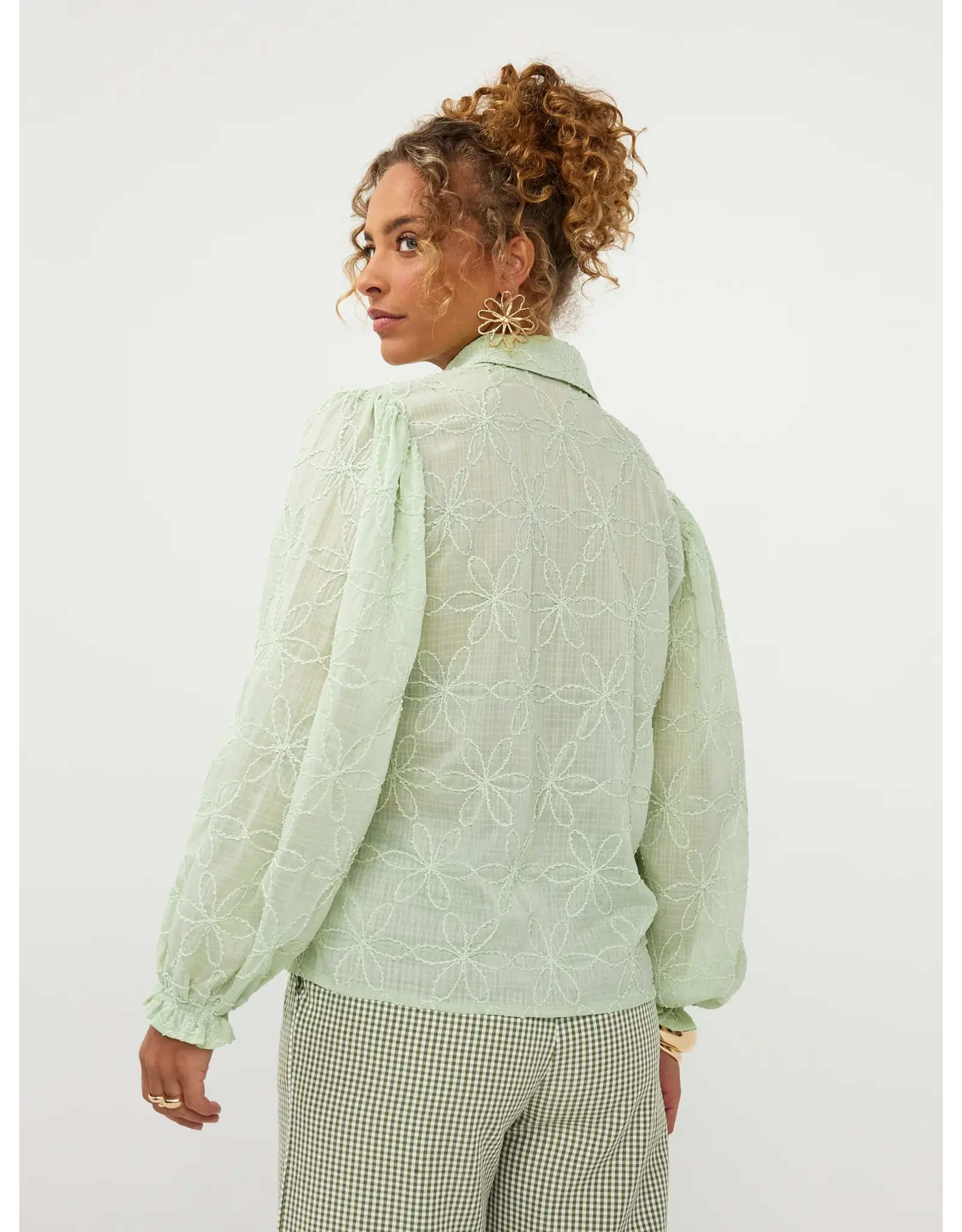 Ydence Blouse Isamae - Soft Green
