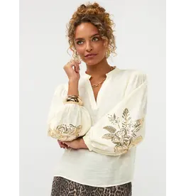 Ydence Blouses Rose - Ecru