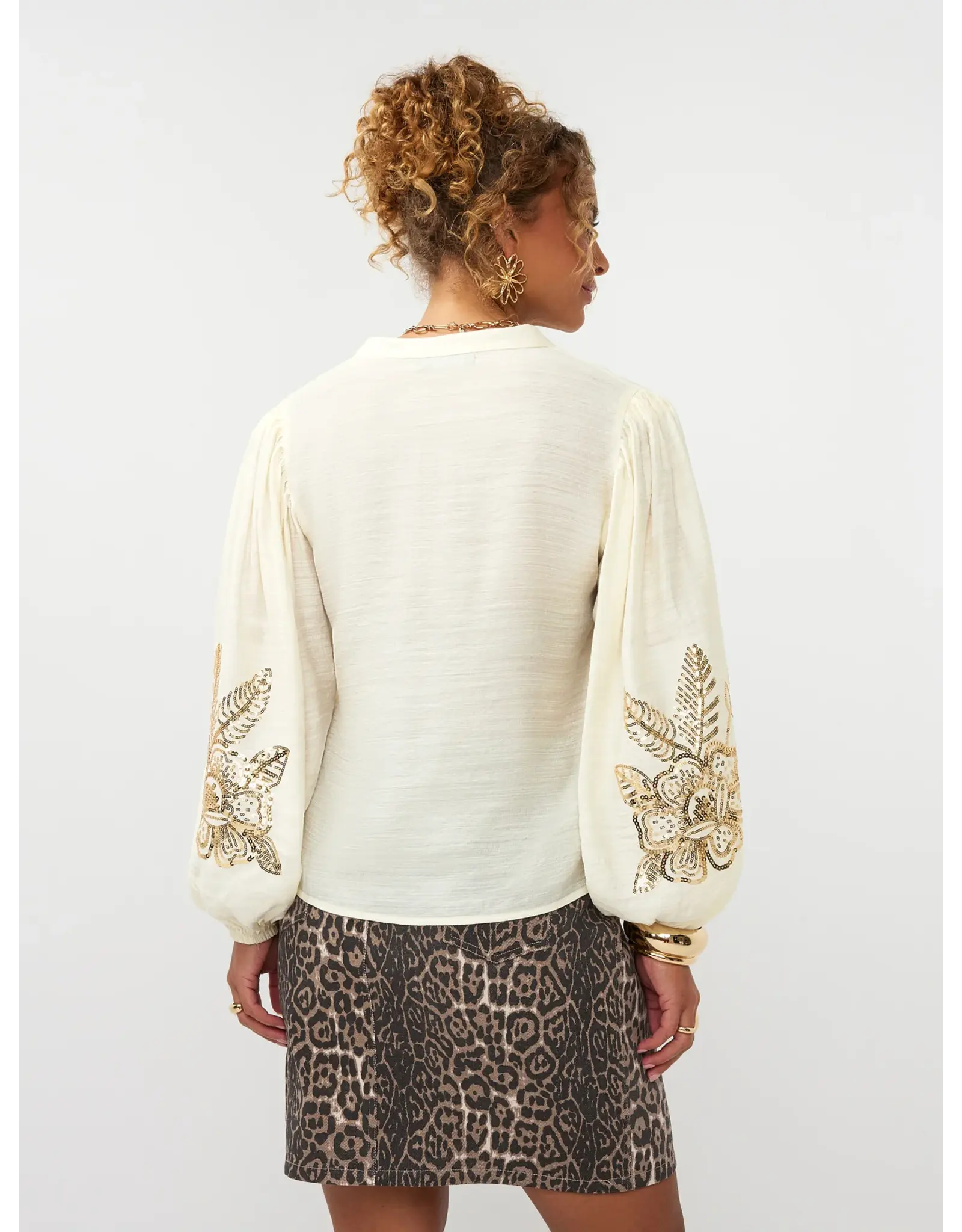 Ydence Blouses Rose - Ecru