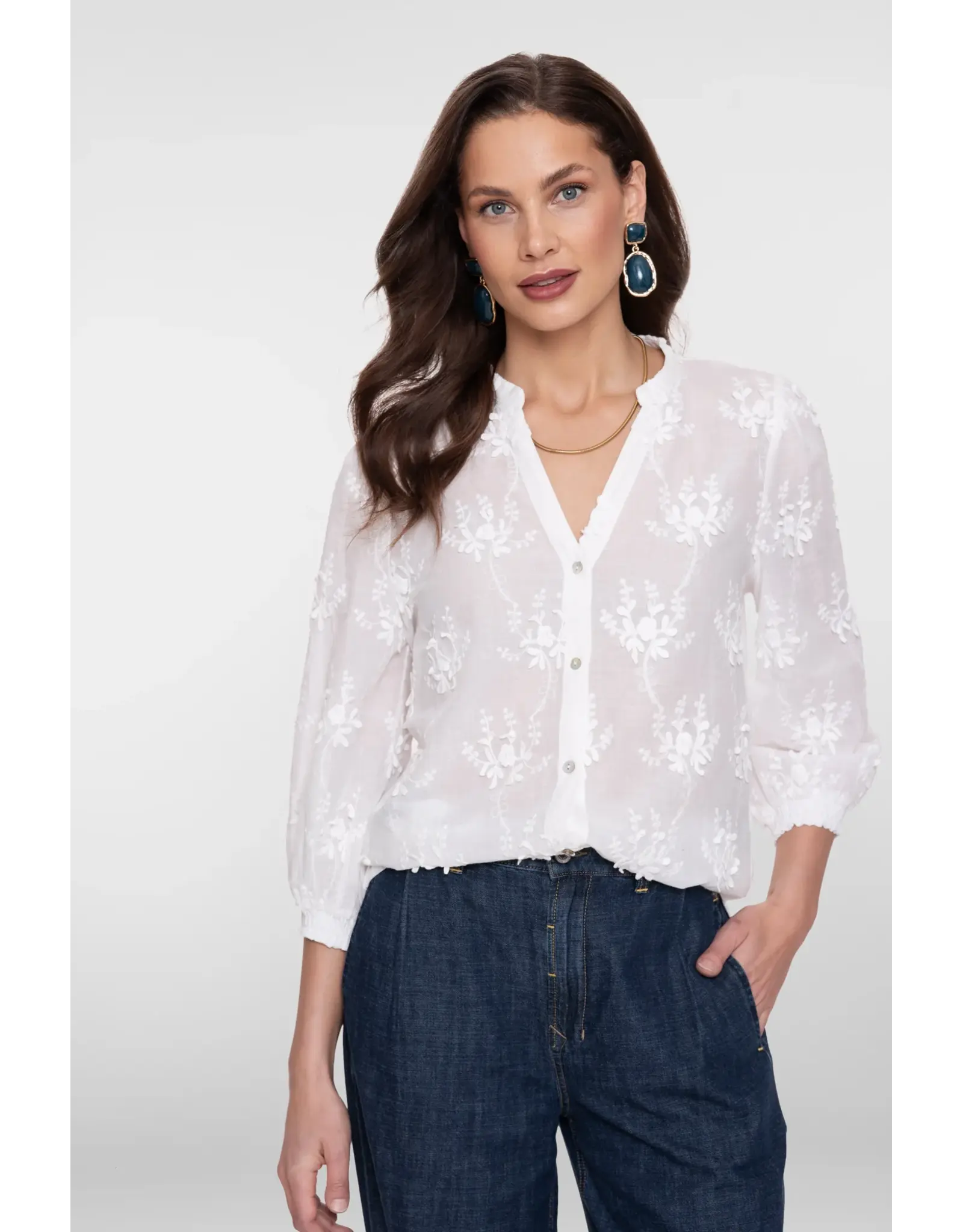 Geisha Blouse 63230 - Offwhite