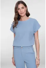 Geisha Sweater Short Sleeves Comfy 62053 - Jeans Blue