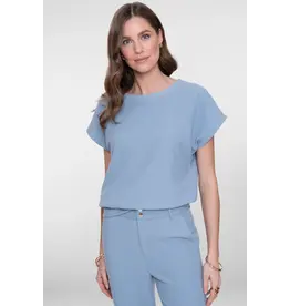 Geisha Sweater Short Sleeves Comfy 62053 - Jeans Blue