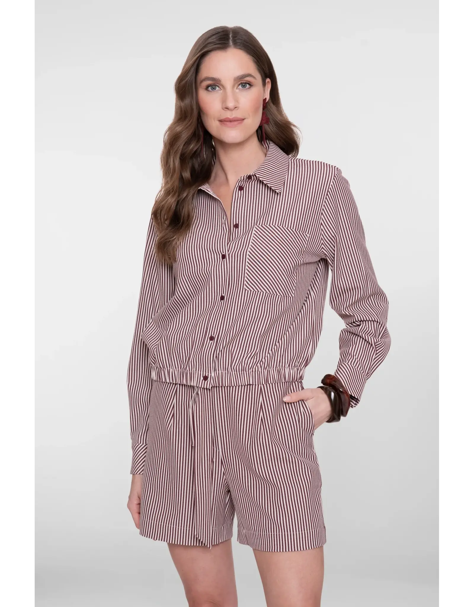 Geisha Top Ajour with knot - Black