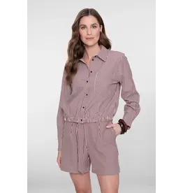 Geisha Top Ajour with knot - Black