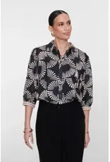 Geisha Blouse 63208 - Black/Ecru