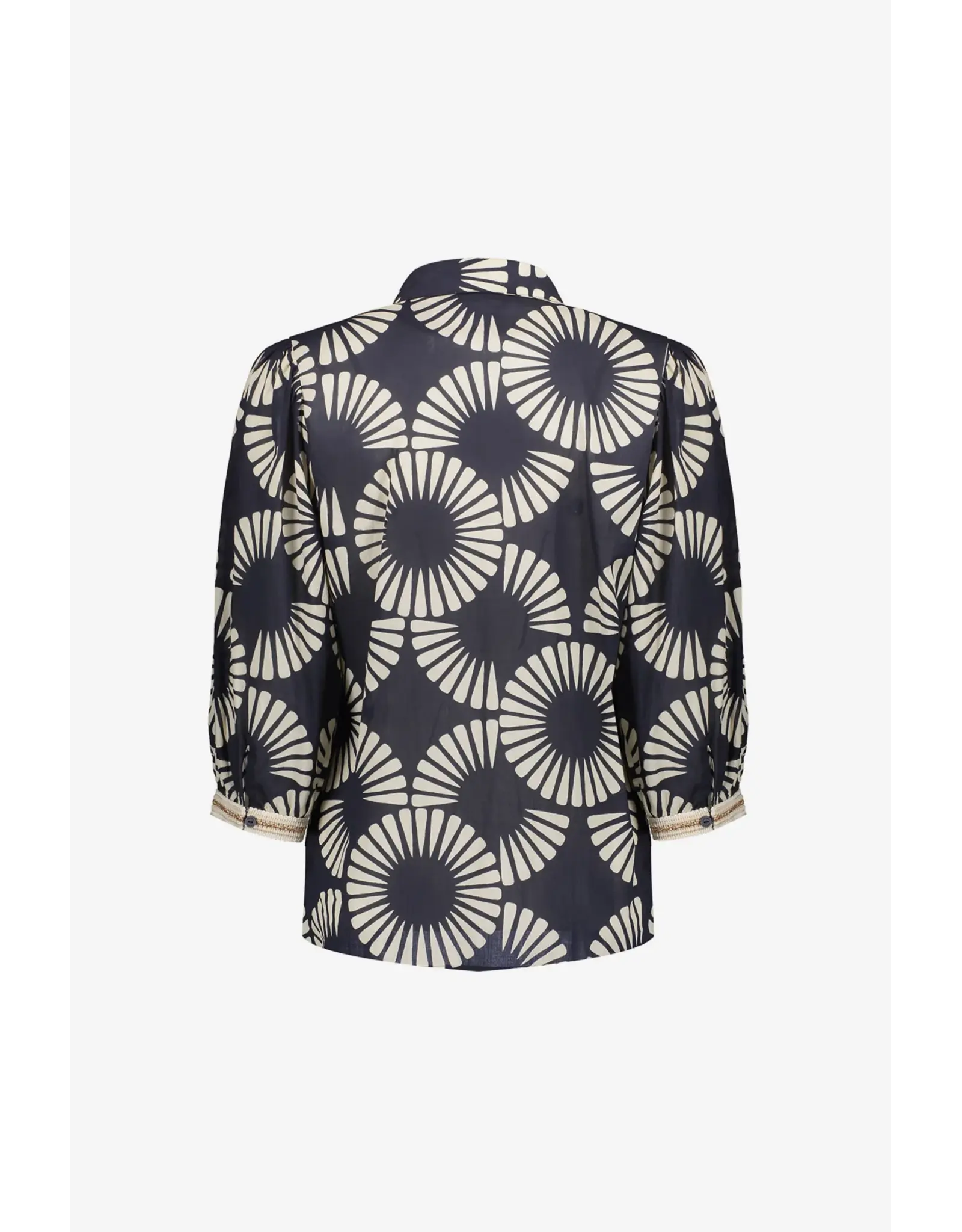 Geisha Blouse 63208 - Black/Ecru