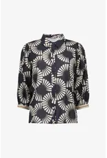 Geisha Blouse 63208 - Black/Ecru