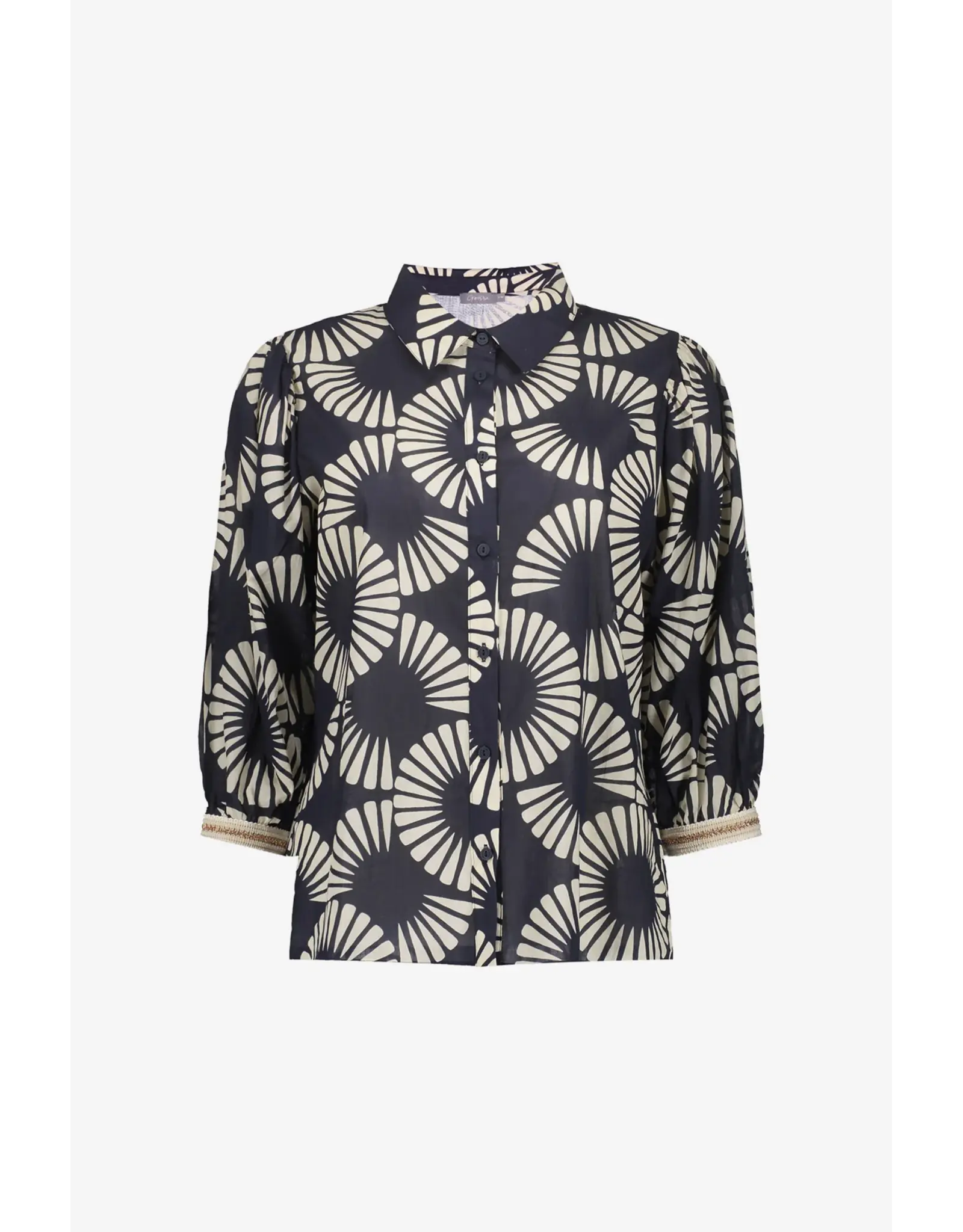 Geisha Blouse 63208 - Black/Ecru