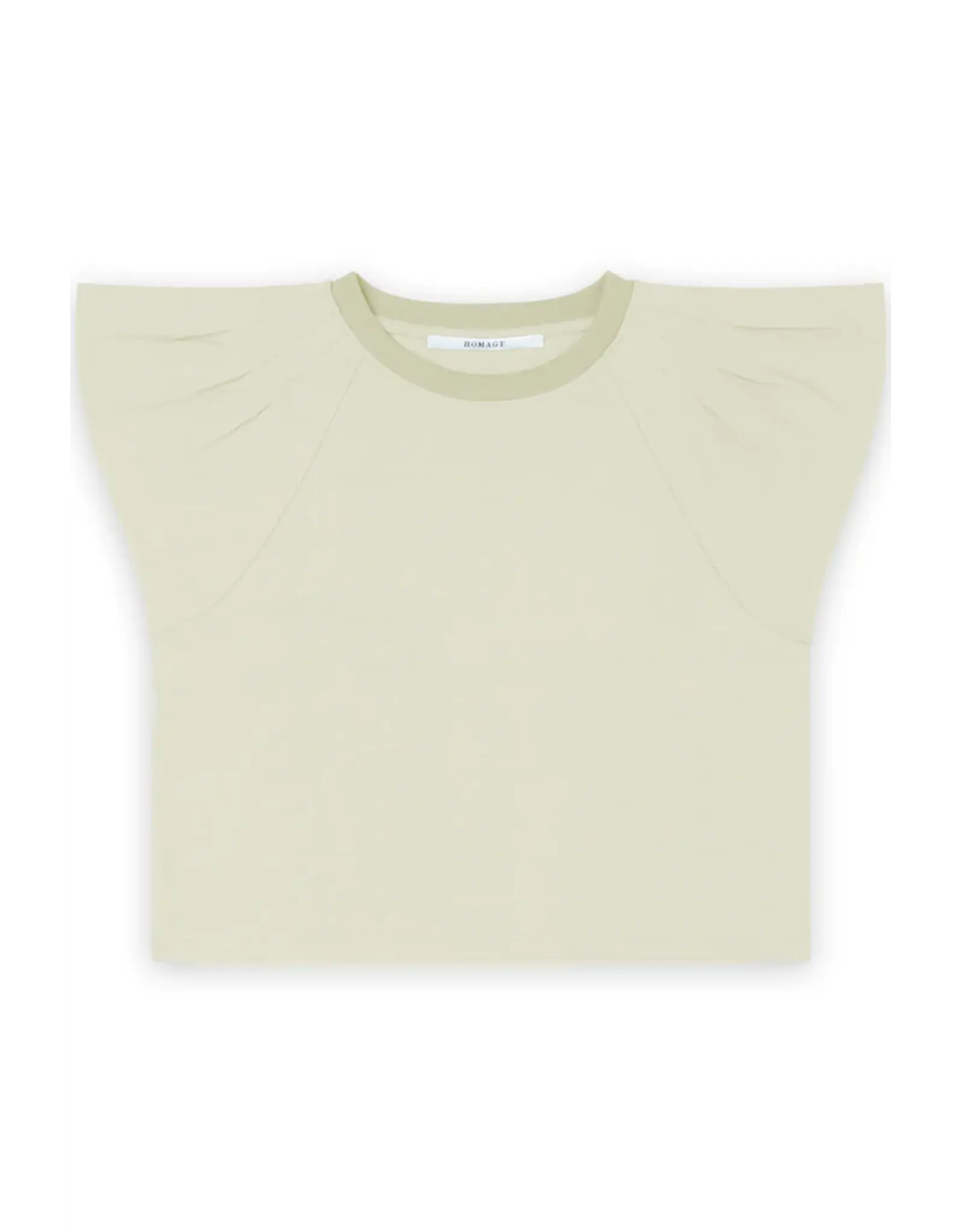 Homage Top with wide shoulders - Pistachio