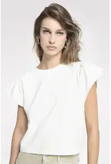 Homage Top with wide shoulders - Offwhite