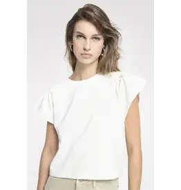 Homage Top with wide shoulders - Offwhite