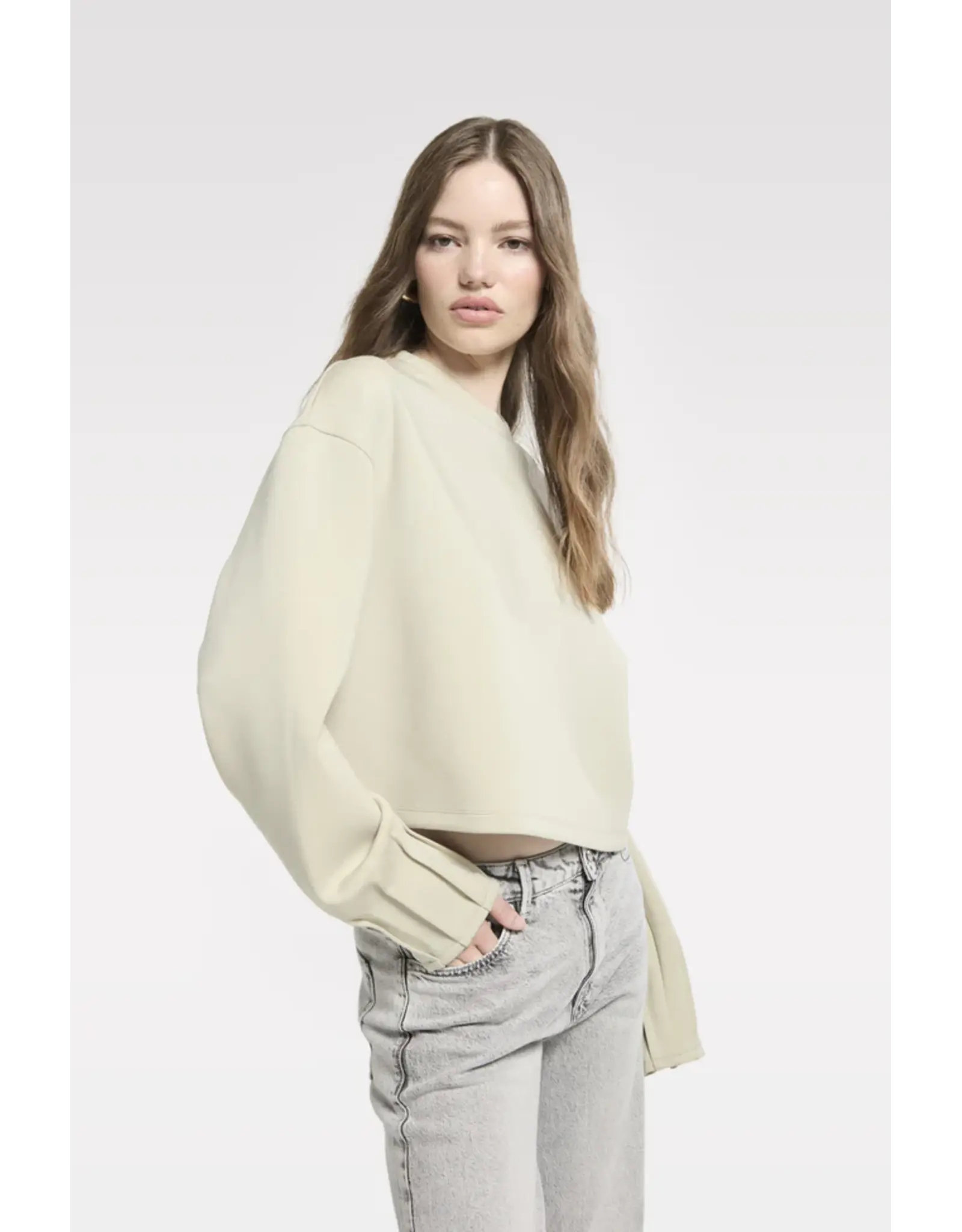 Homage Top with cuff details - Pistachino