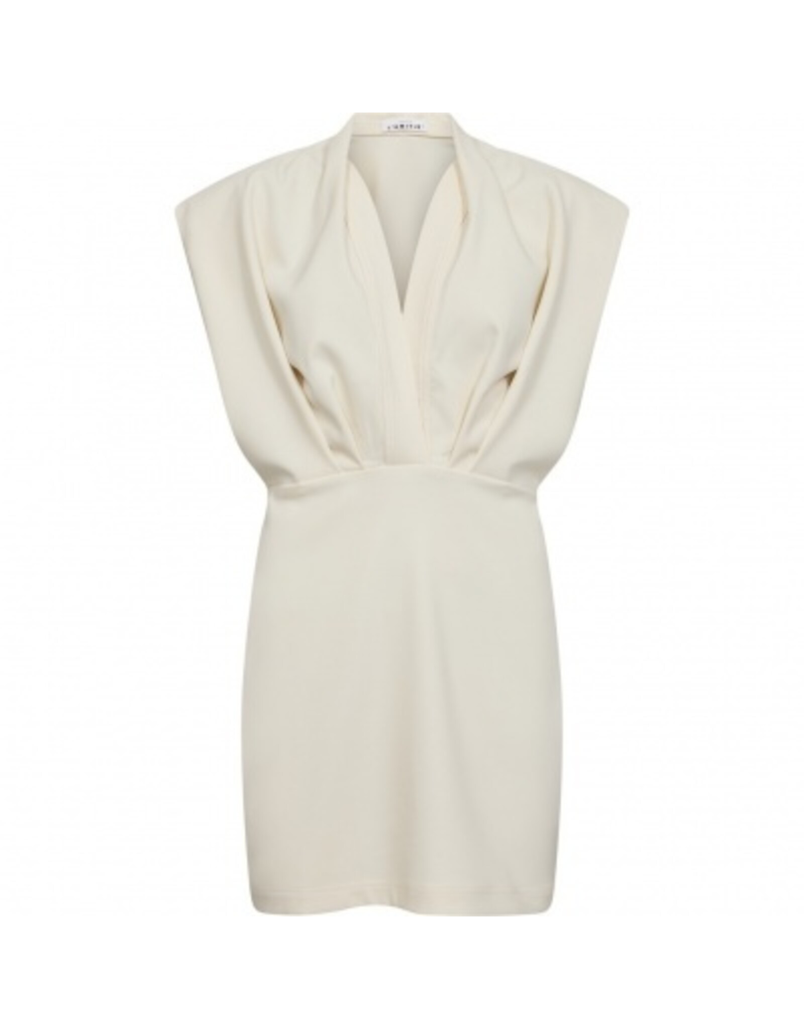 Haute L'amitié L'Elegance Crop Drape Dress - Pearl